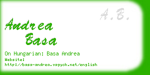 andrea basa business card